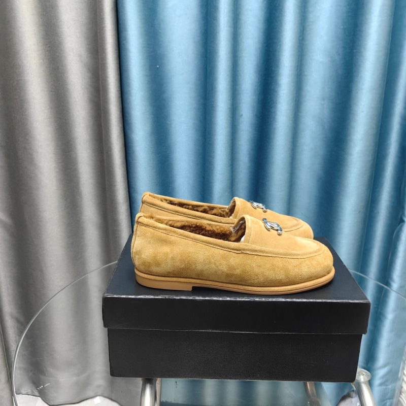 Ch*el leather shoes